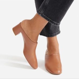 Everlane Italian Leather Day Mule - Tan